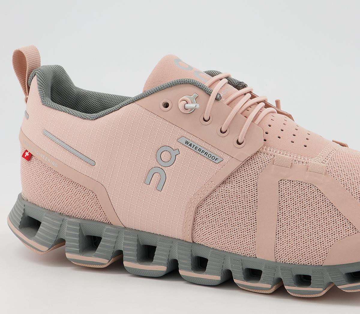 On Running Cloud Waterproof Trainers On Running Cloud Waterproof Trainers Rose Lunar F