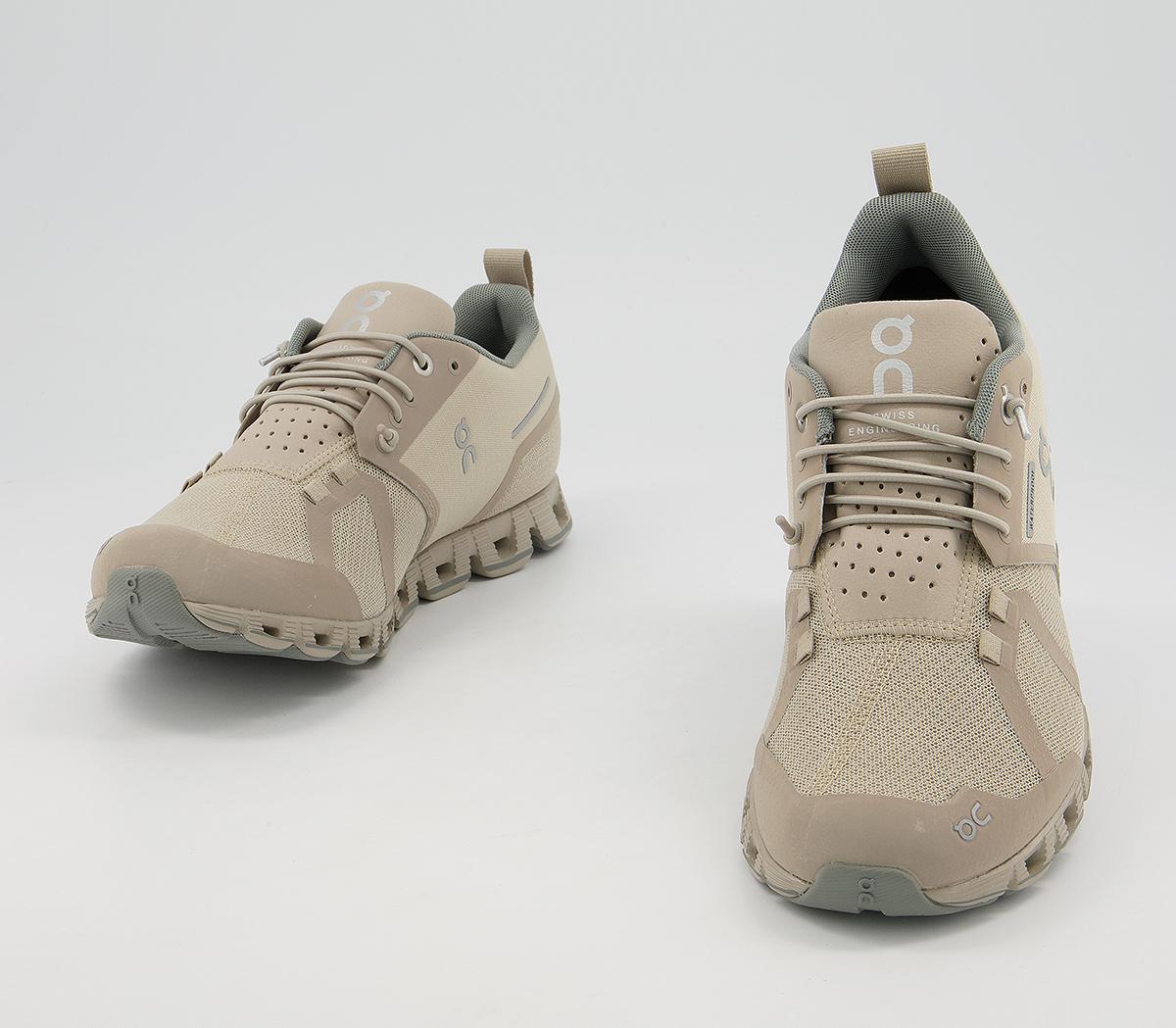On Running Cloud Waterproof Trainers On Running Cloud Waterproof Trainers Desert Lunar F