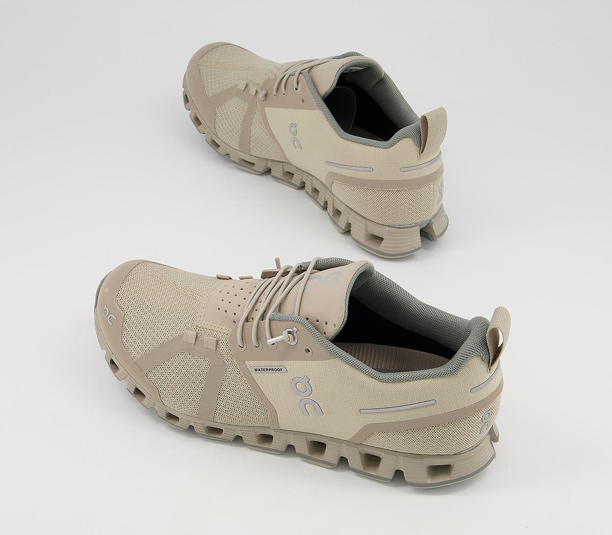 On Running Cloud Waterproof Trainers On Running Cloud Waterproof Trainers Desert Lunar F