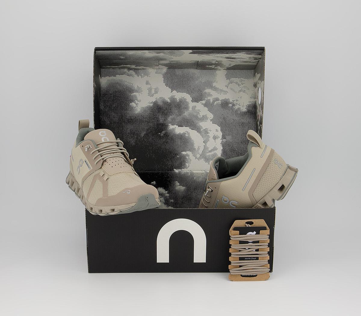 On Running Cloud Waterproof Trainers On Running Cloud Waterproof Trainers Desert Lunar F