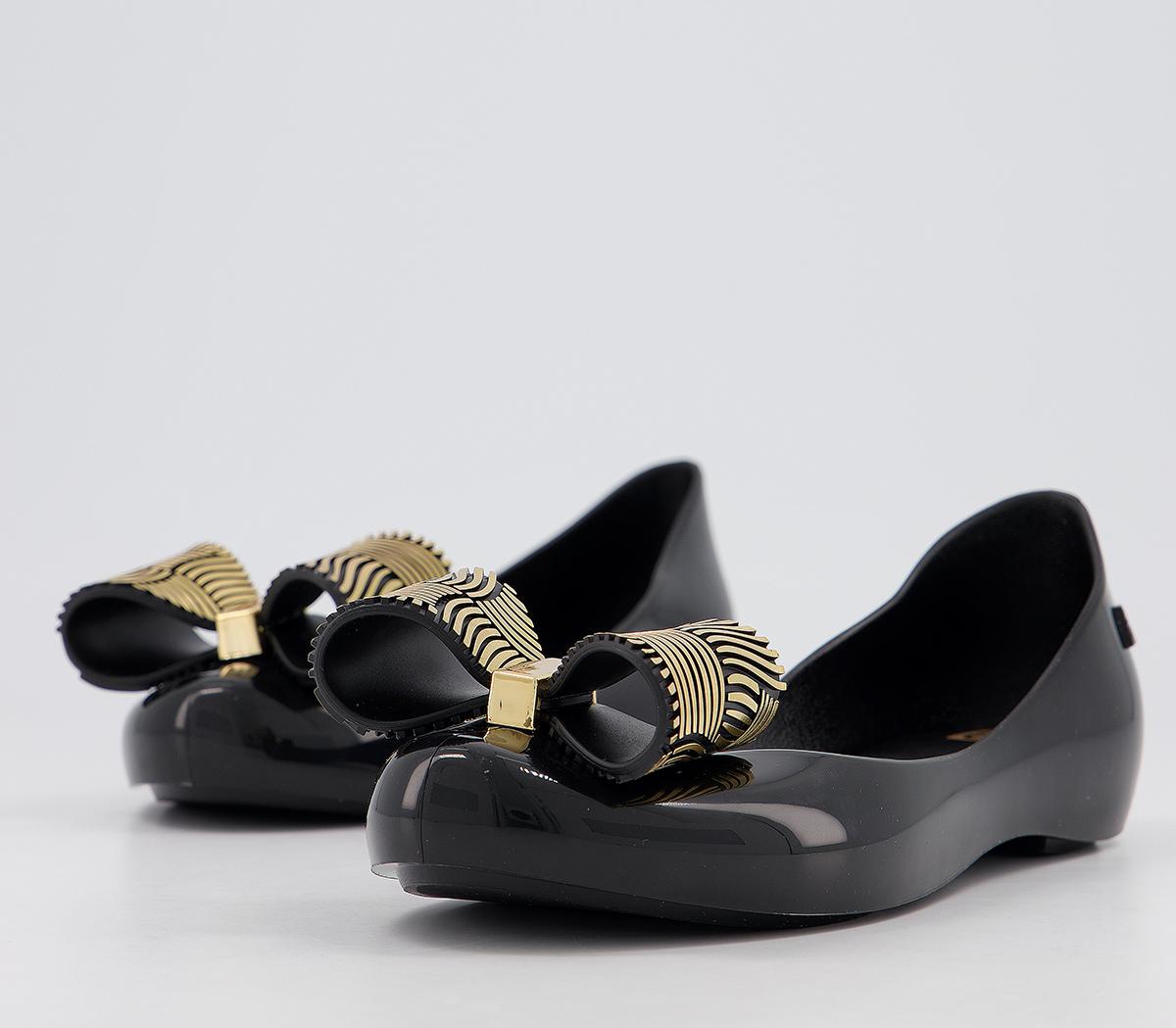 Zaxy Kids Joy Bow Flats Zaxy Kids Joy Bow Flats Black Chrome