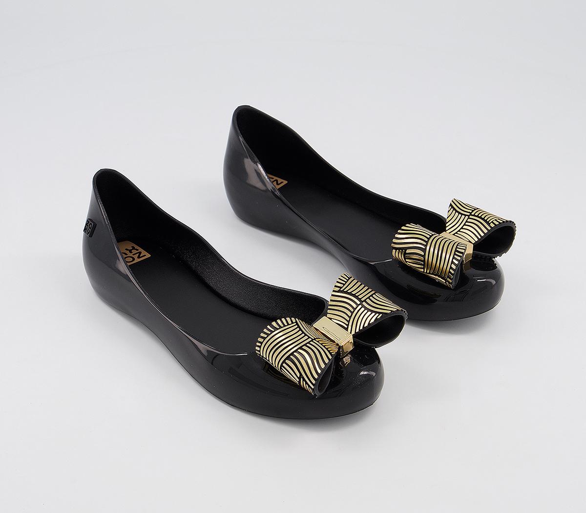 Zaxy Kids Joy Bow Flats Zaxy Kids Joy Bow Flats Black Chrome