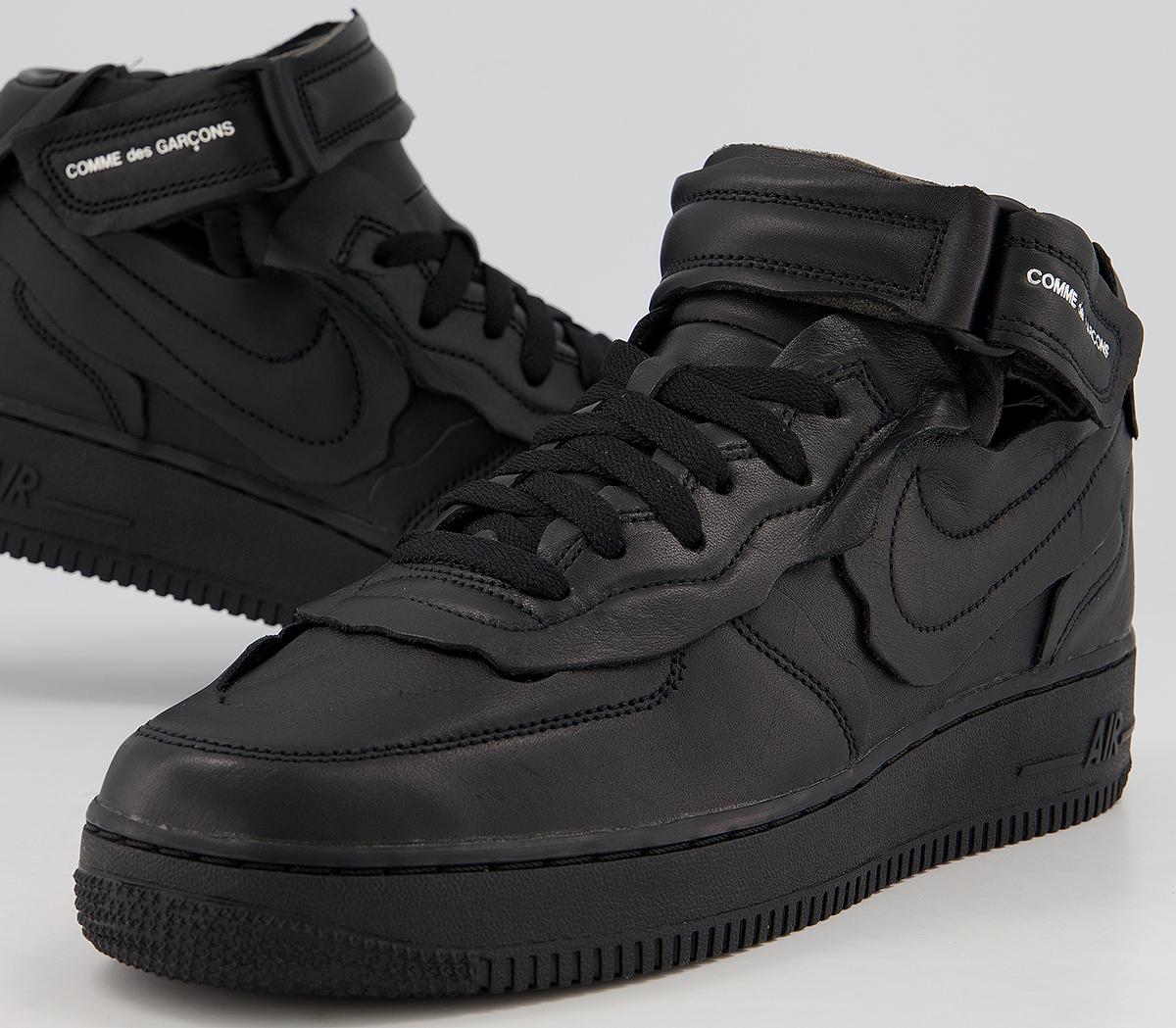 Comme Des GarconsCdg Nike Cut Off Air Force 1Black
