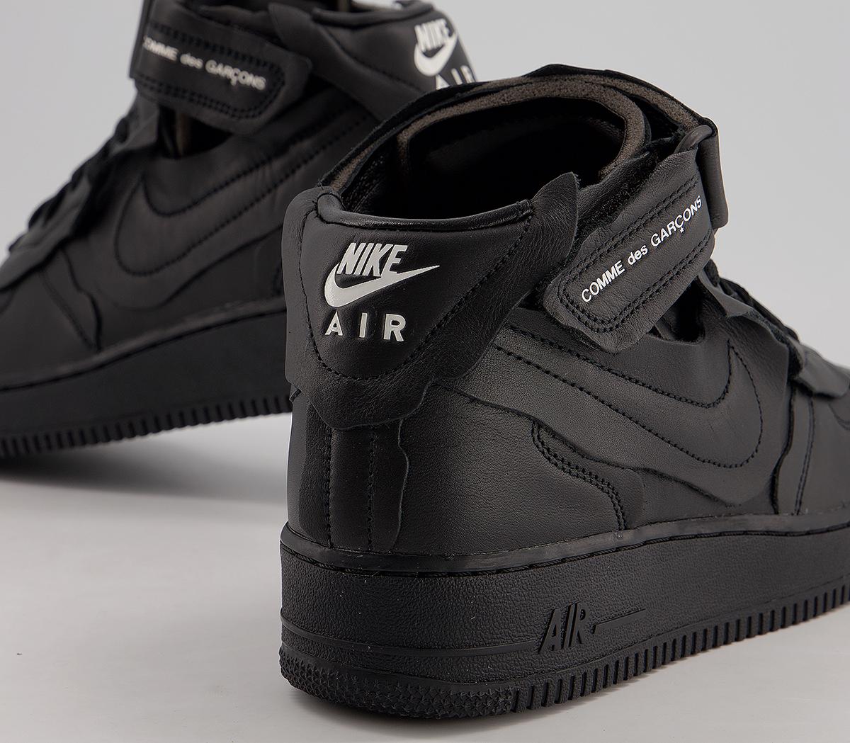 Comme Des GarconsCdg Nike Cut Off Air Force 1Black