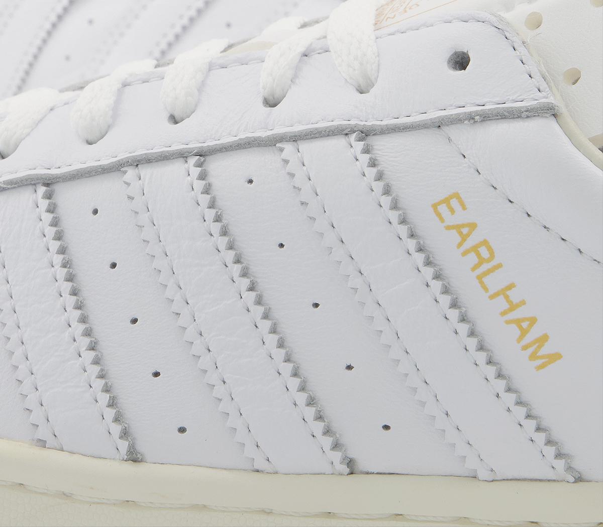 adidas Earlham Trainers adidas Earlham Trainers White Off White Gold