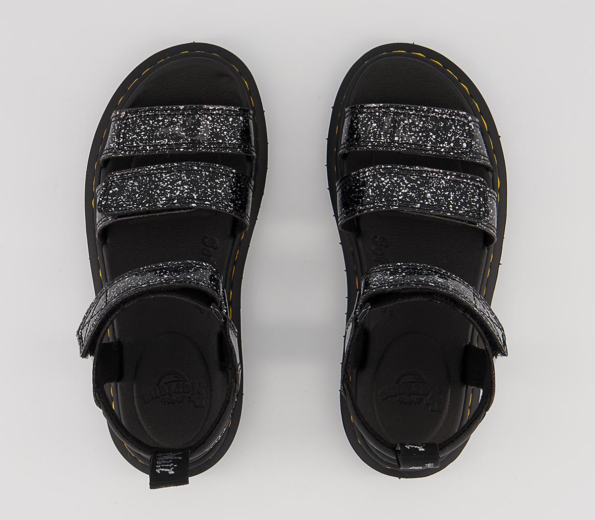 Dr. Martens Klaire Junior Sandals Dr. Martens Klaire Junior Sandals Black Cosmic Glitter