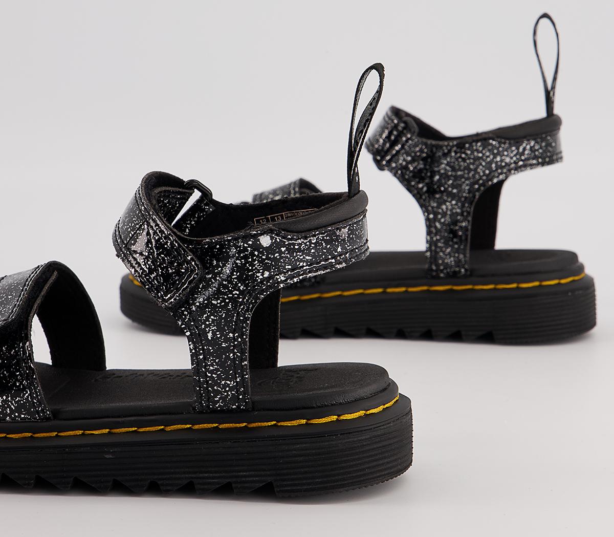 Dr. Martens Klaire Junior Sandals Dr. Martens Klaire Junior Sandals Black Cosmic Glitter