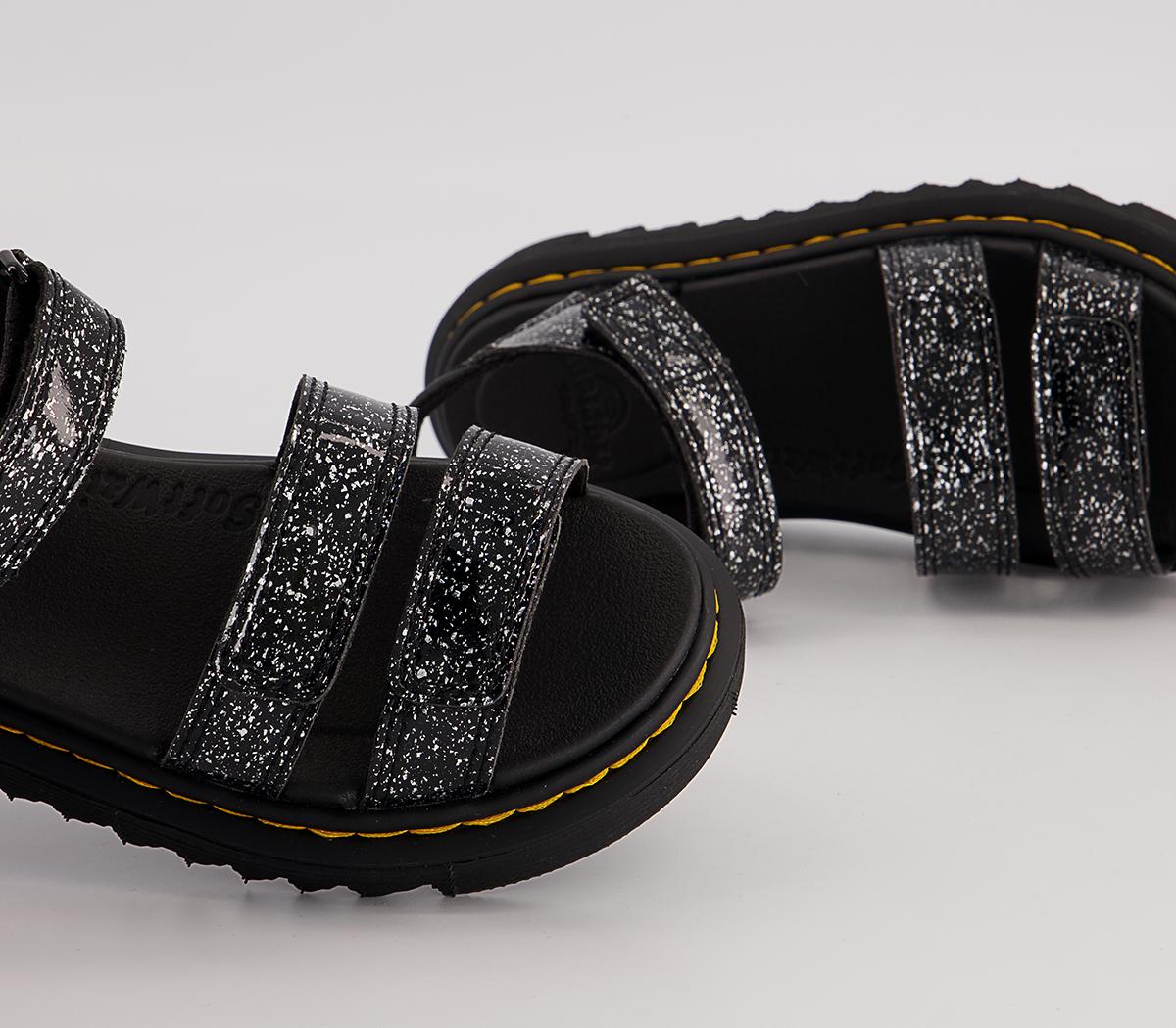 Dr. Martens Klaire Junior Sandals Dr. Martens Klaire Junior Sandals Black Cosmic Glitter