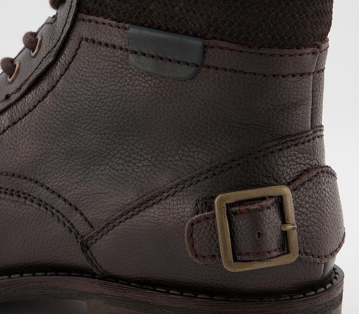 Office Bradford Boots Office Bradford Boots Brown Grain Leather
