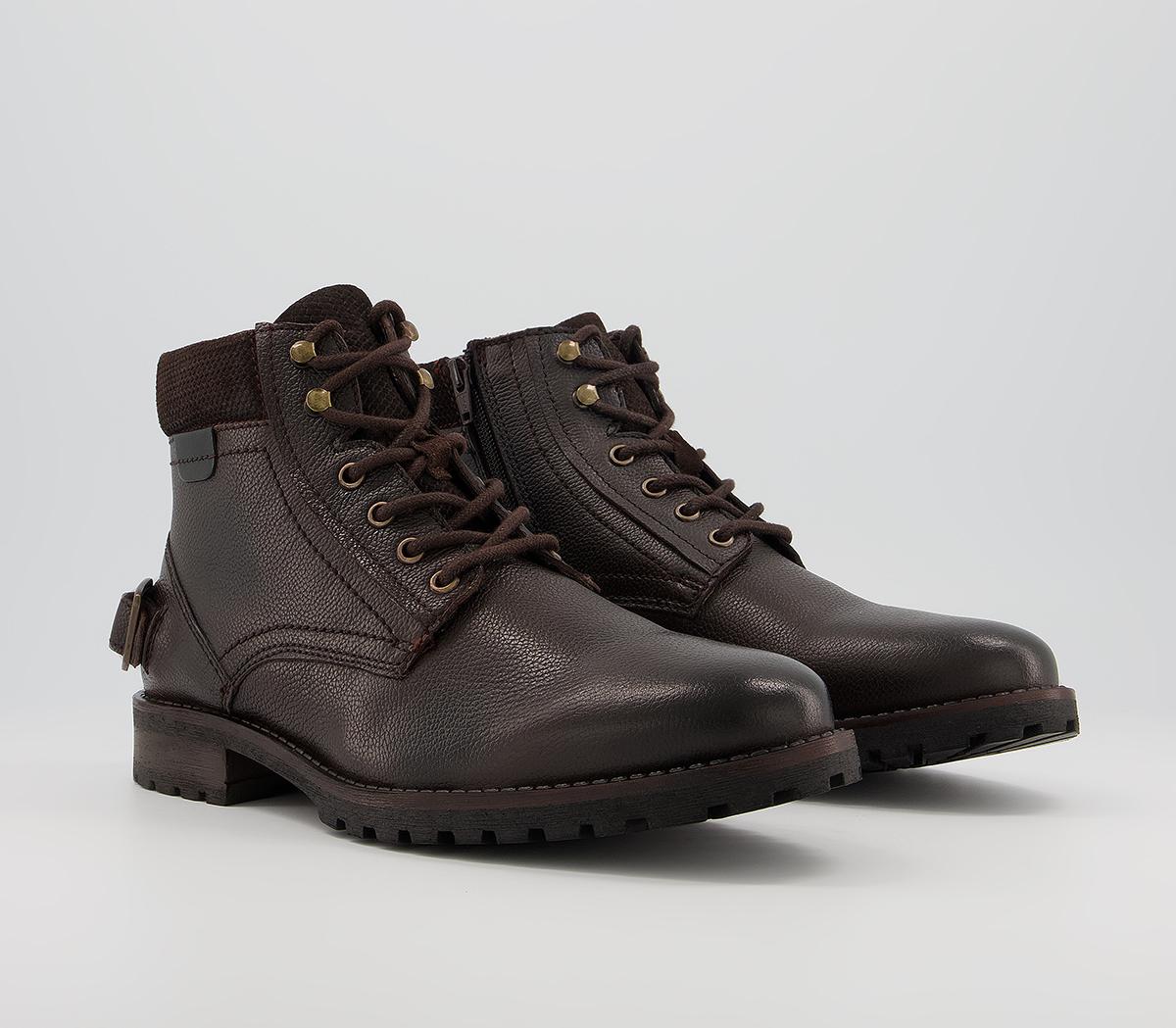 Office Bradford Boots Office Bradford Boots Brown Grain Leather
