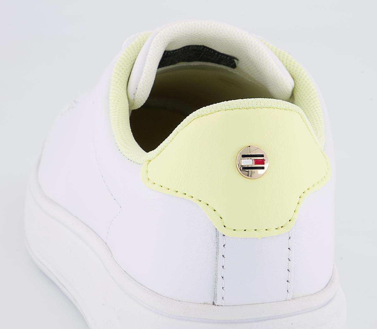 Tommy Hilfiger Leather Cupsole Tommy Hilfiger Leather Cupsole White Lemon Twist