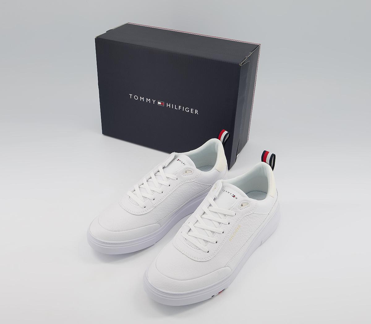Tommy Hilfiger Modern Cupsole Leather Trainers White - Men’s Casual ...