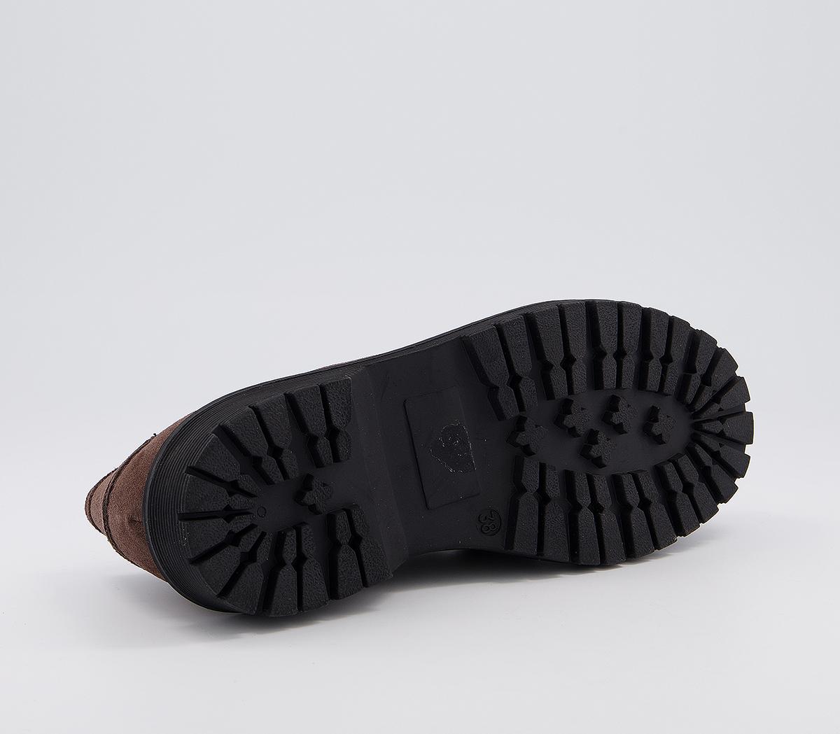 Office Fringe Cleated Loafers Office Fringe Cleated Loafers Brown Suede