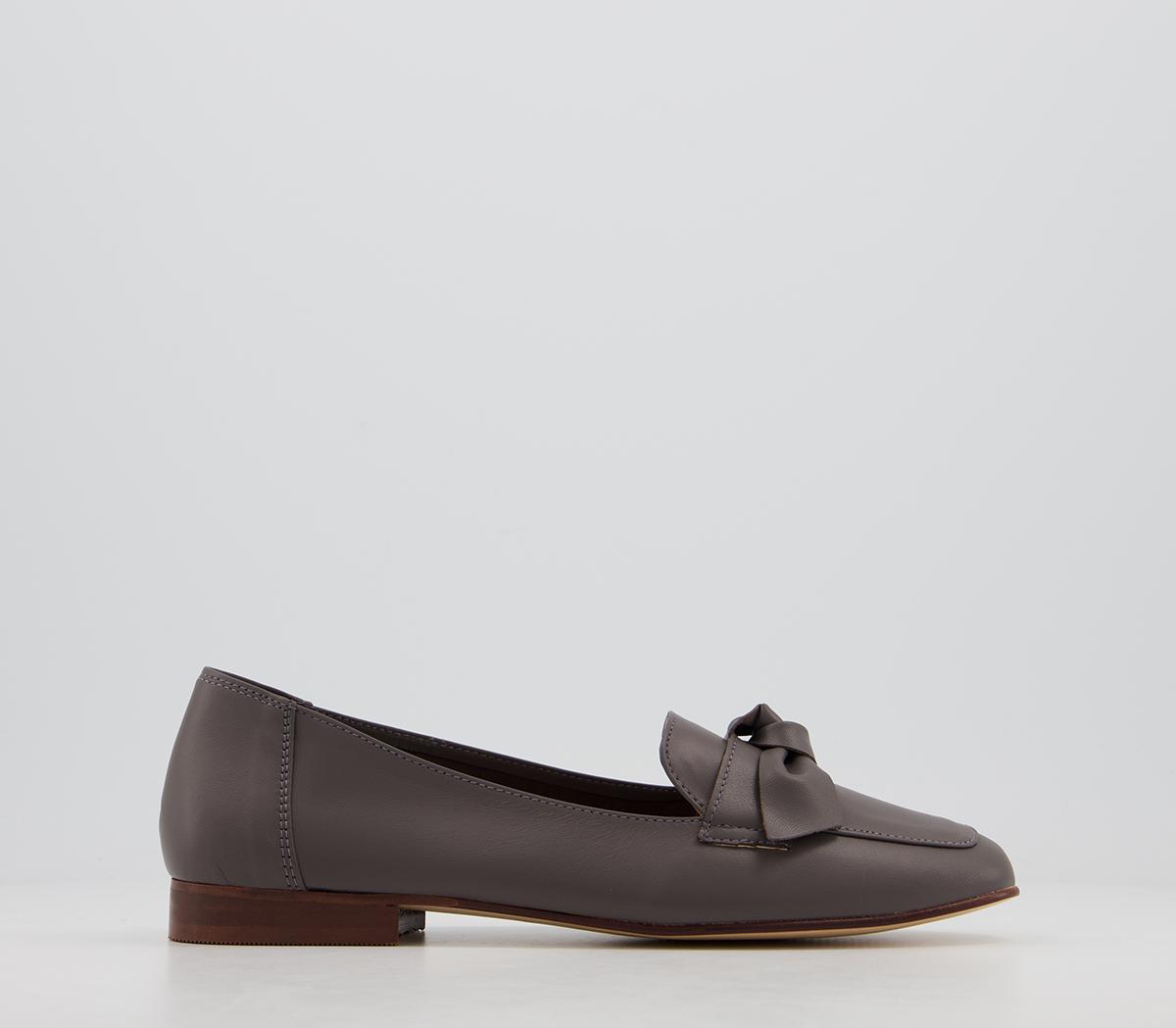 OFFICEFavoured Bow LoafersTaupe Leather