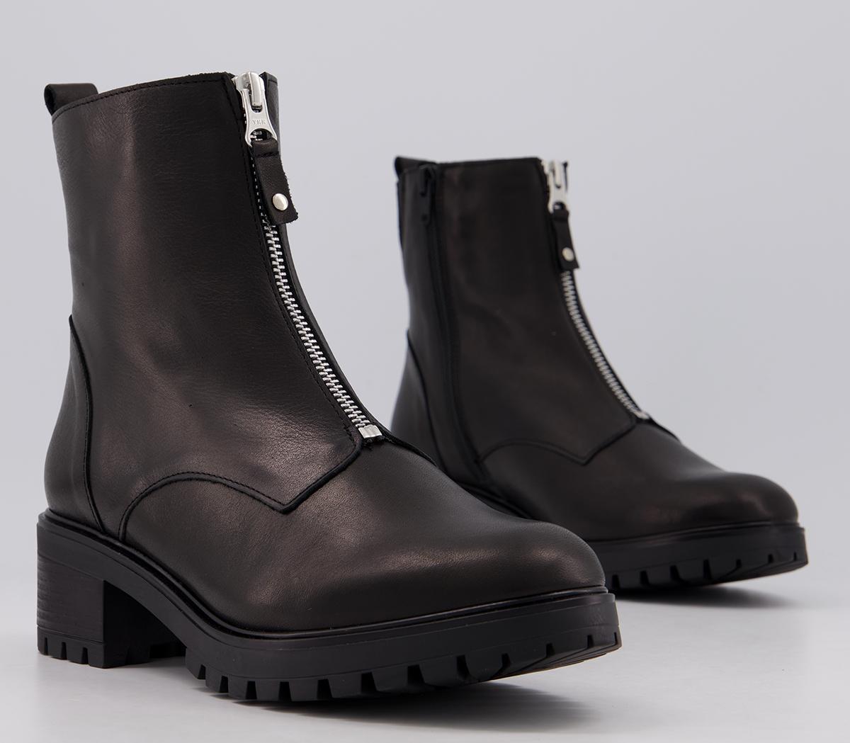 office front zip boots