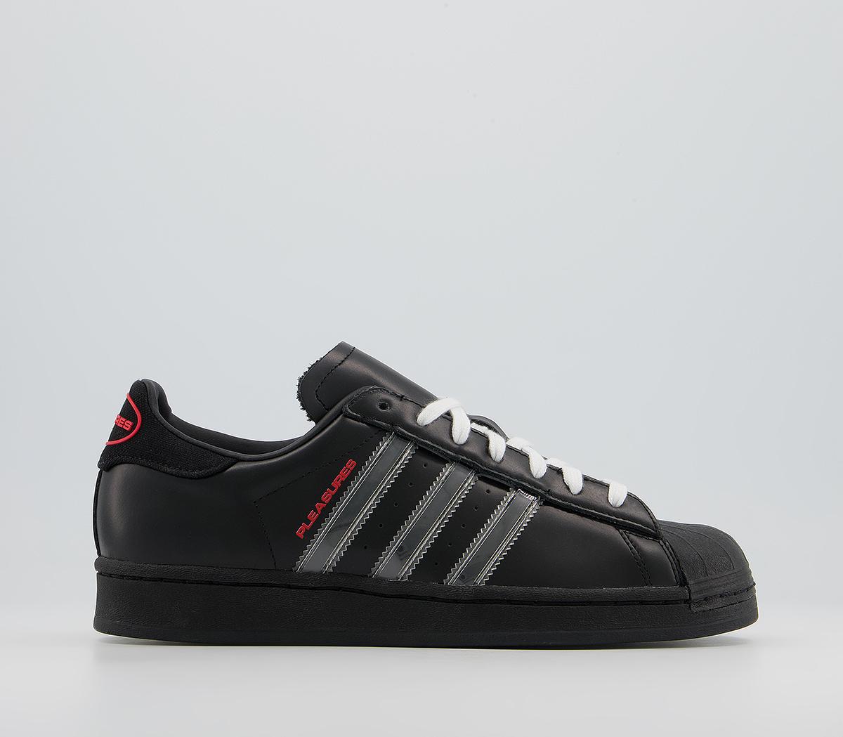 adidas Superstar Pleasures Trainers Pleasures Core Black - Women's ...