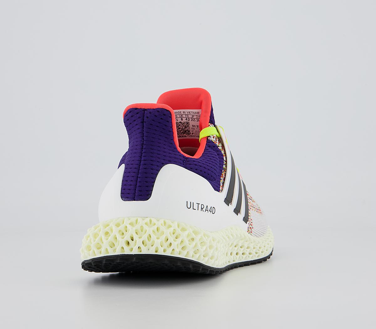 adidas Ultraboost Ultra4d Trainers adidas Ultraboost Ultra4d Trainers White Core Black Solar Red