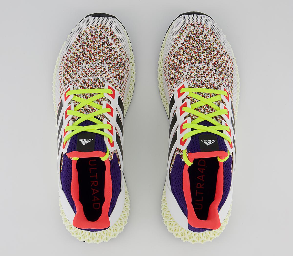 adidas Ultraboost Ultra4d Trainers adidas Ultraboost Ultra4d Trainers White Core Black Solar Red