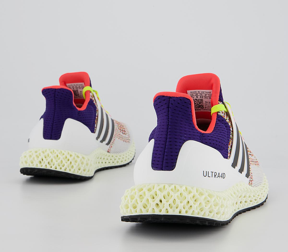 adidas Ultraboost Ultra4d Trainers adidas Ultraboost Ultra4d Trainers White Core Black Solar Red