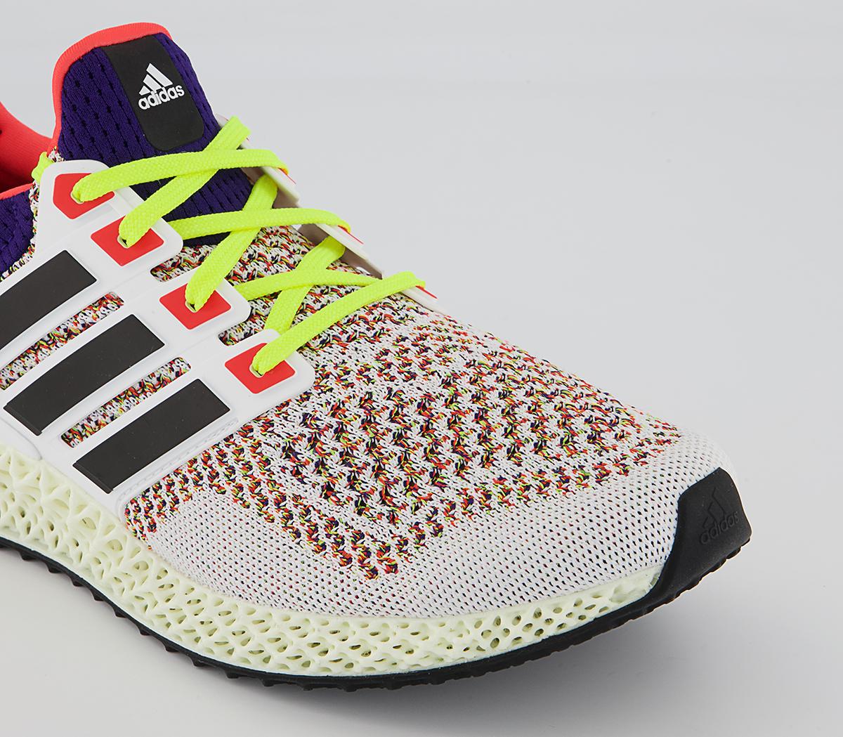 adidas Ultraboost Ultra4d Trainers adidas Ultraboost Ultra4d Trainers White Core Black Solar Red