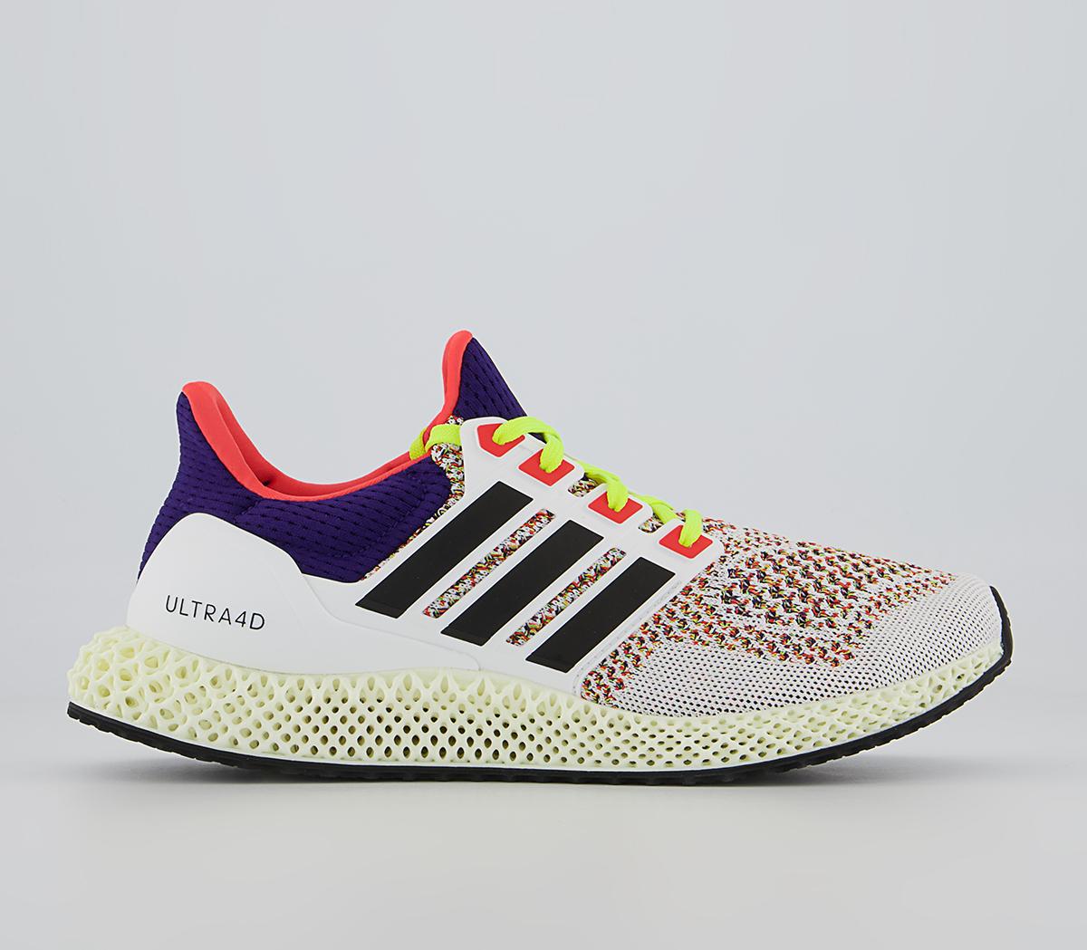 adidas UltraboostUltra 4D TrainersWhite Core Black Solar Red