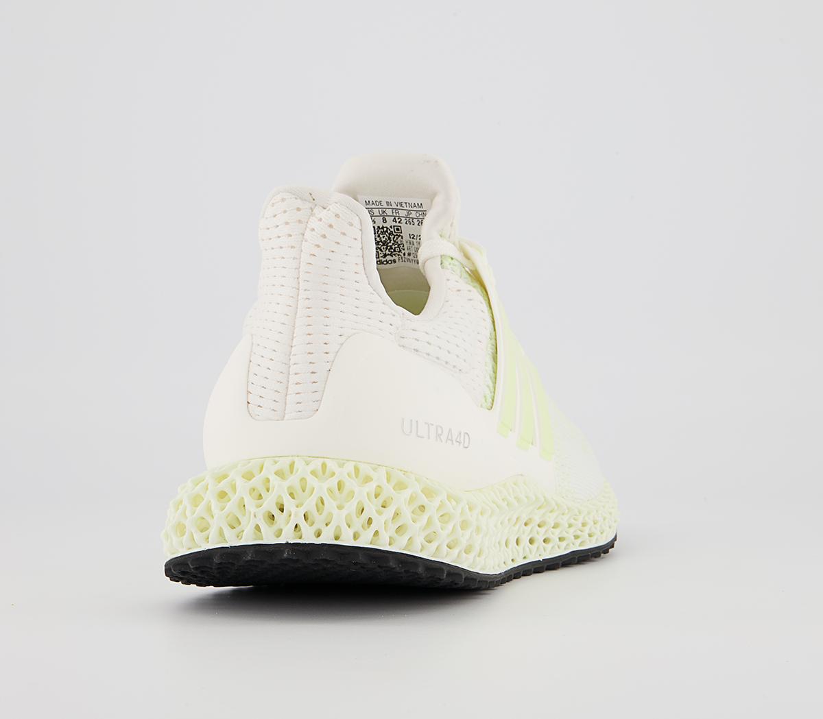 adidas Ultraboost Ultra 4D Trainers adidas Ultraboost Ultra 4D Trainers Core White Almost Lime Silver
