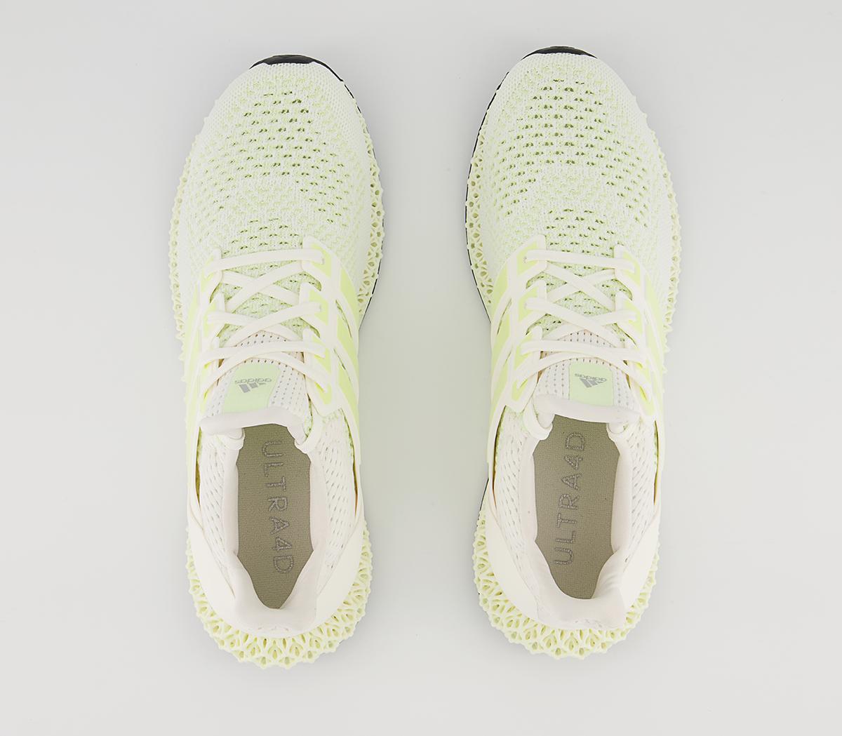 adidas Ultraboost Ultra 4D Trainers adidas Ultraboost Ultra 4D Trainers Core White Almost Lime Silver