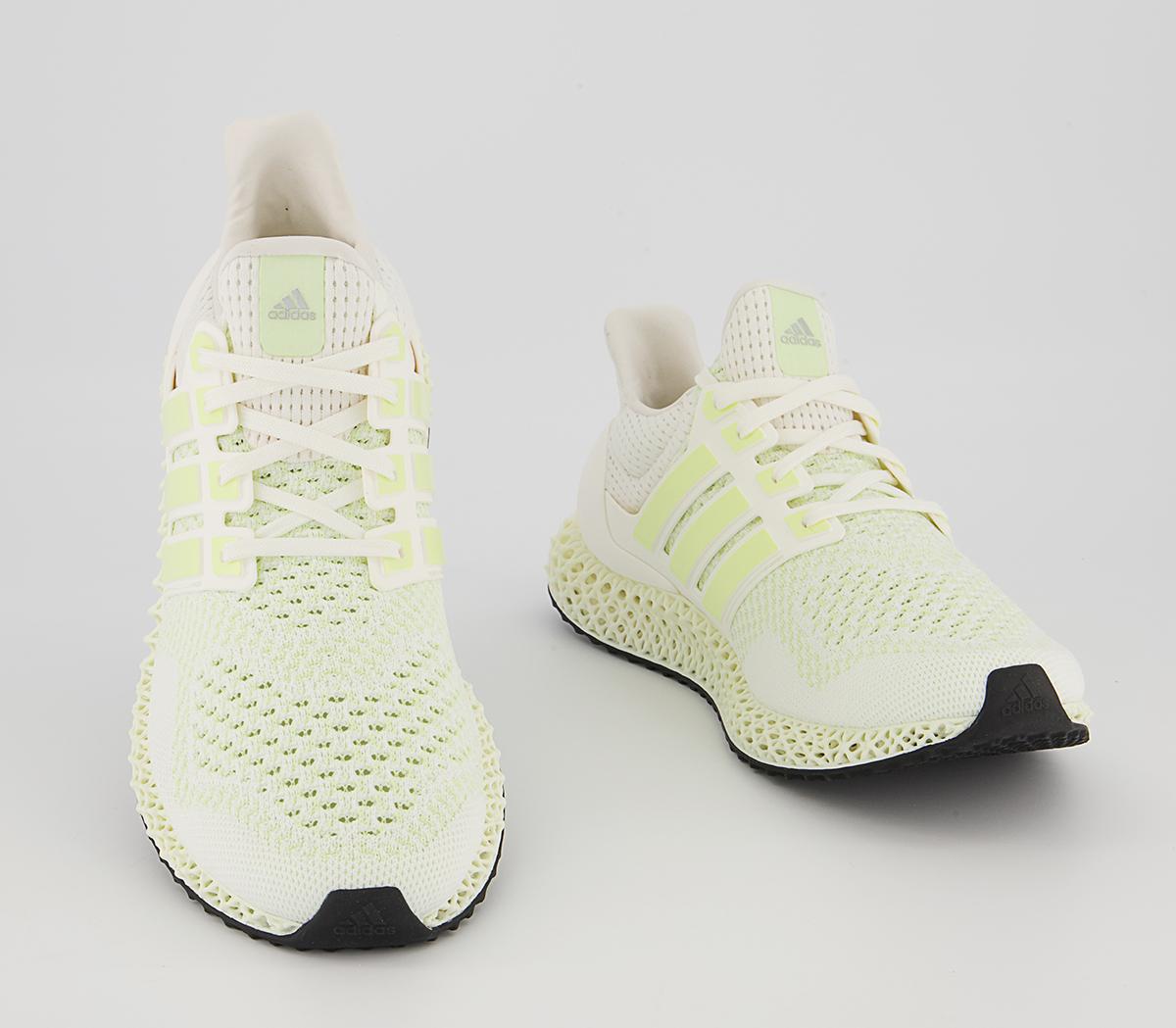 adidas Ultraboost Ultra 4D Trainers adidas Ultraboost Ultra 4D Trainers Core White Almost Lime Silver