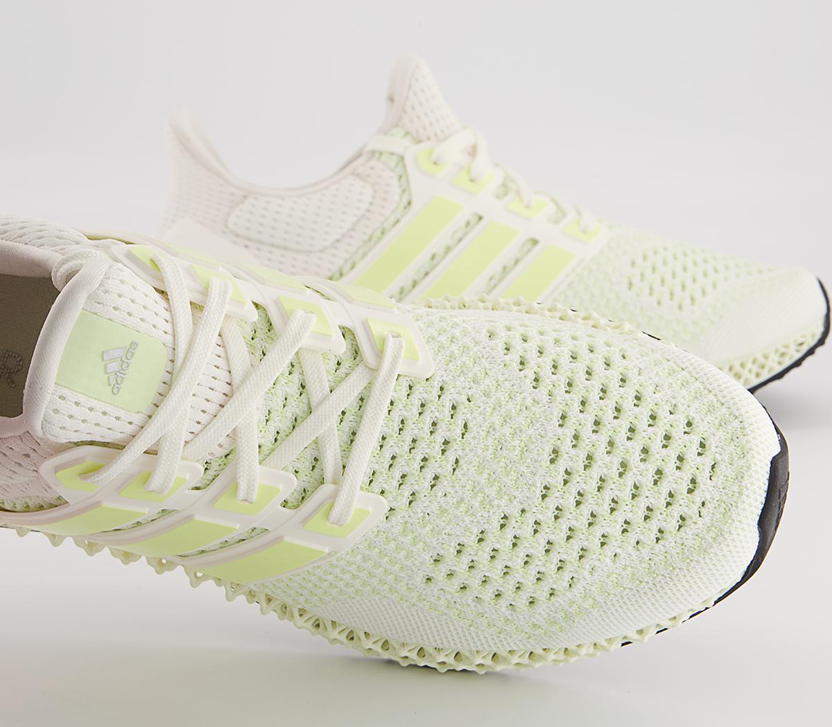 adidas Ultraboost Ultra 4D Trainers adidas Ultraboost Ultra 4D Trainers Core White Almost Lime Silver