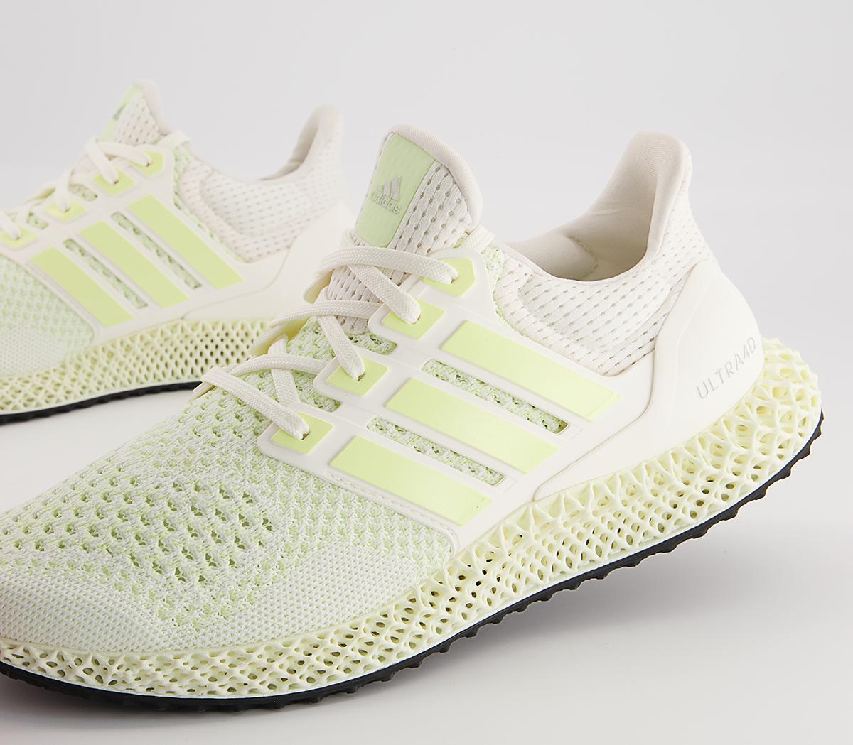 adidas Ultraboost Ultra 4D Trainers adidas Ultraboost Ultra 4D Trainers Core White Almost Lime Silver
