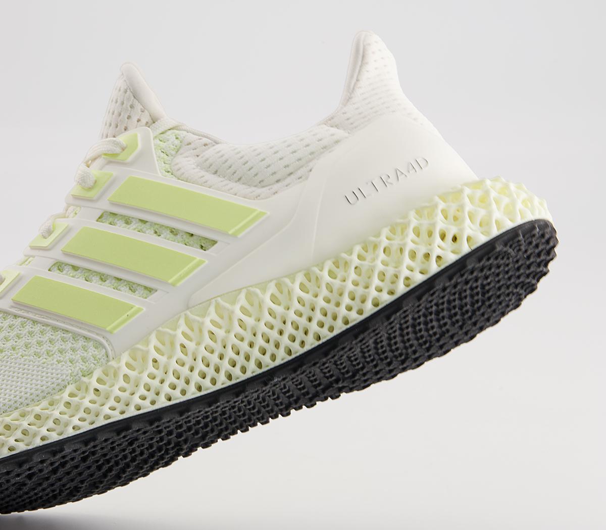 adidas Ultraboost Ultra 4D Trainers adidas Ultraboost Ultra 4D Trainers Core White Almost Lime Silver