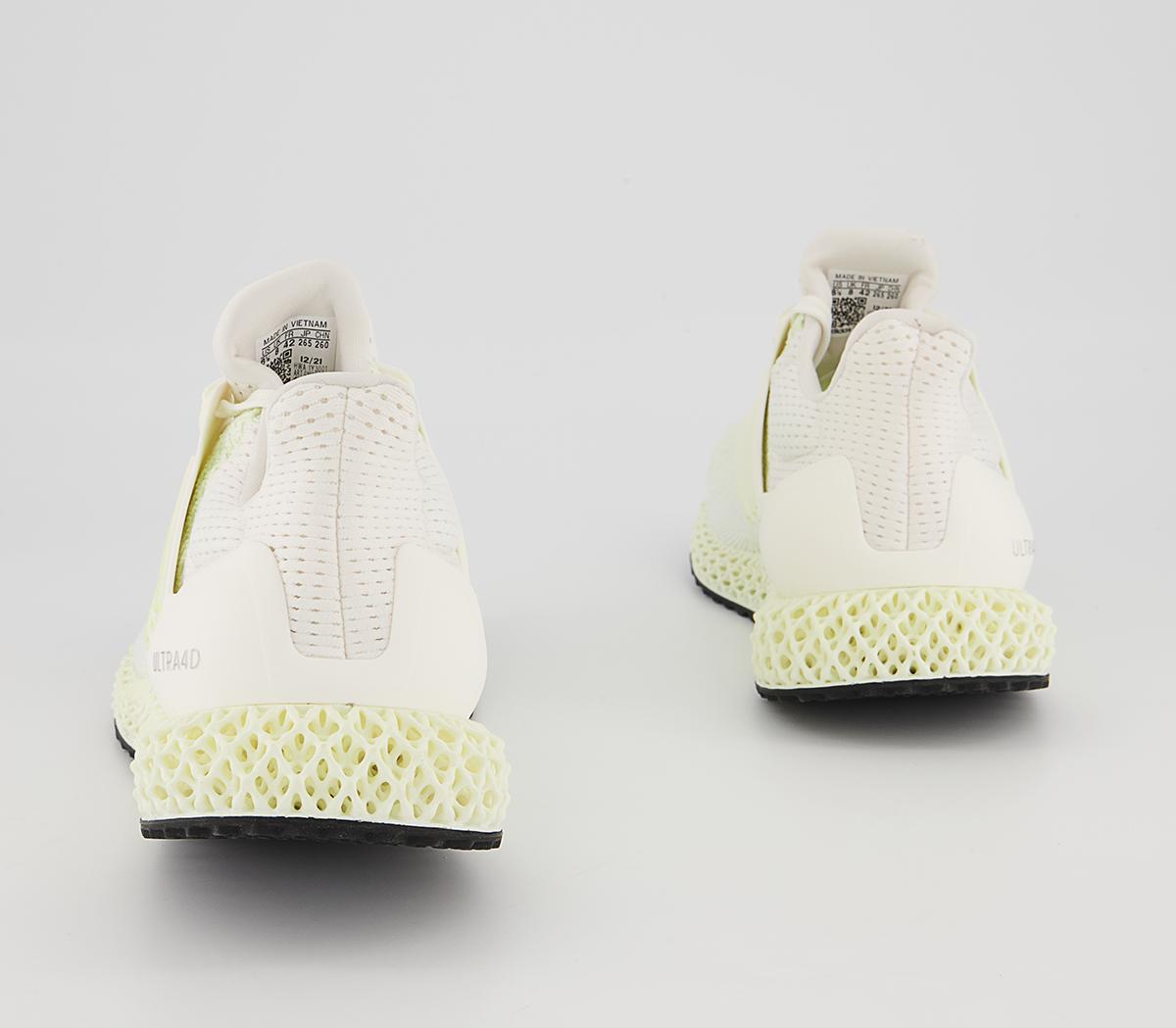 adidas Ultraboost Ultra 4D Trainers adidas Ultraboost Ultra 4D Trainers Core White Almost Lime Silver