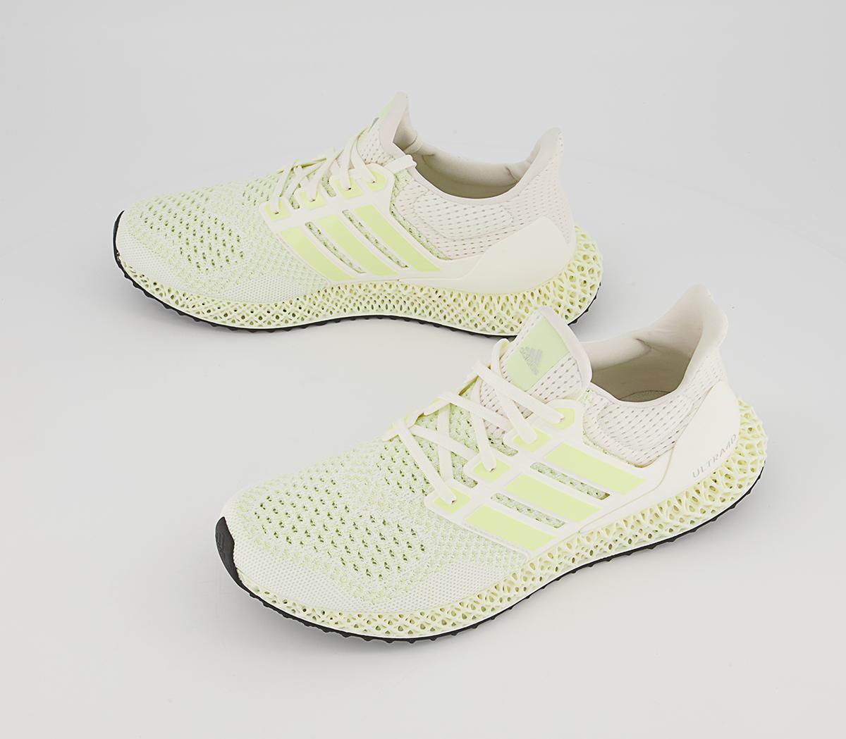 adidas Ultraboost Ultra 4D Trainers adidas Ultraboost Ultra 4D Trainers Core White Almost Lime Silver