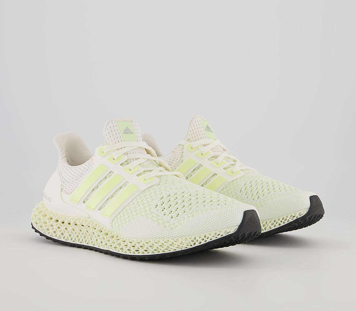 adidas Ultraboost Ultra 4D Trainers adidas Ultraboost Ultra 4D Trainers Core White Almost Lime Silver