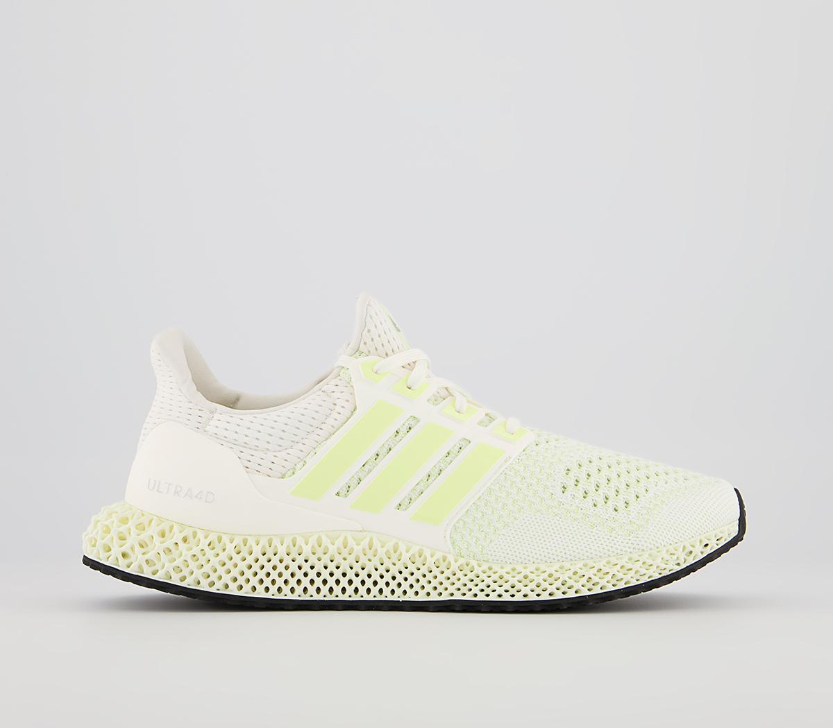adidas UltraboostUltra 4D TrainersCore White Almost Lime Silver