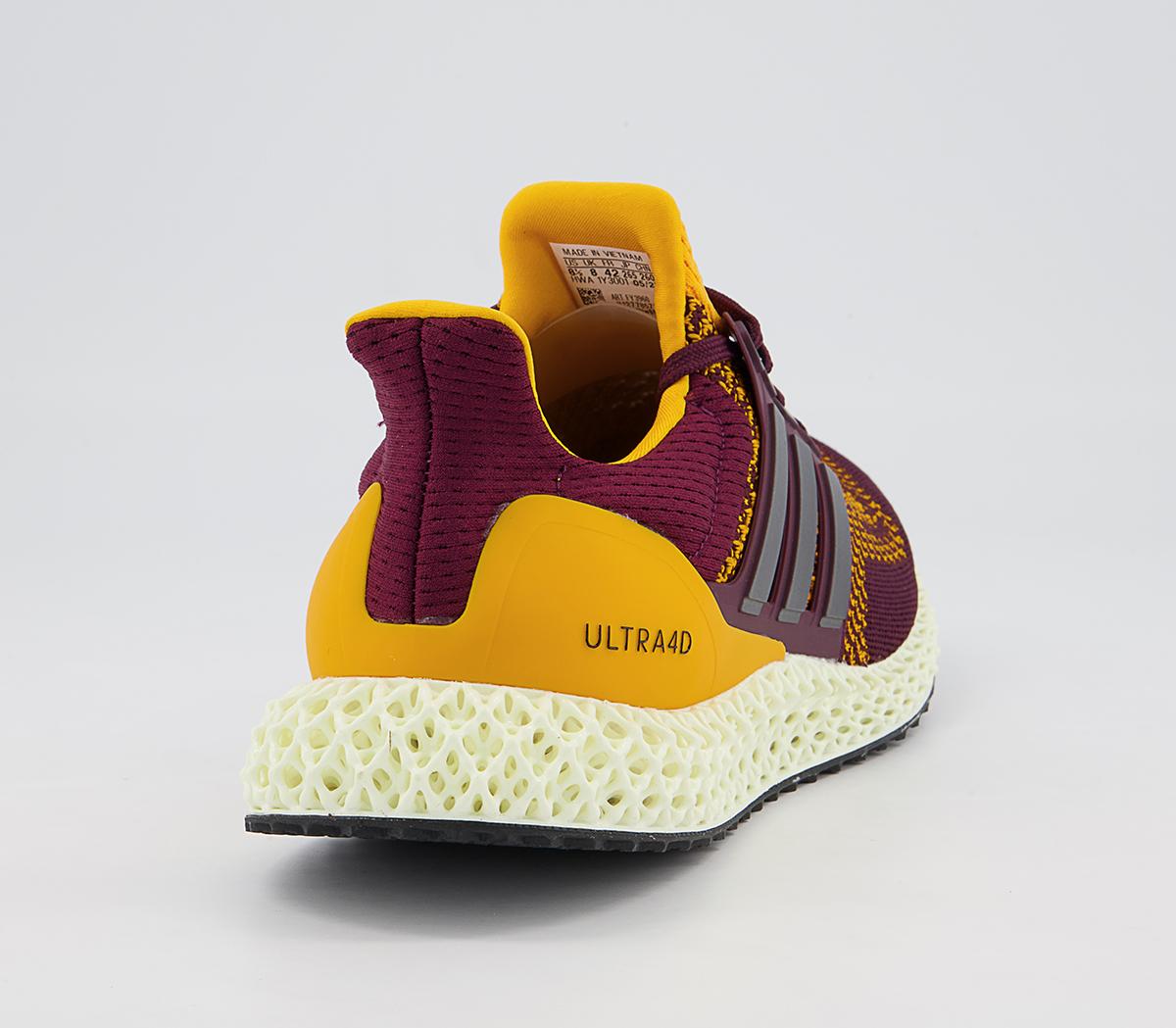 adidas Ultraboost Ultra4d Trainers adidas Ultraboost Ultra4d Trainers Maroon