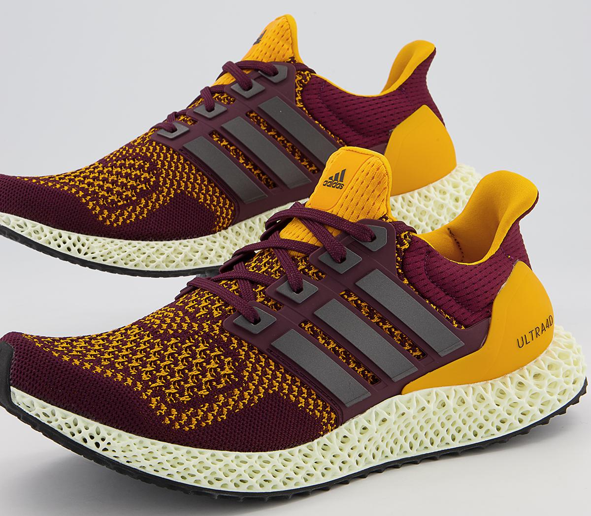 adidas Ultraboost Ultra4d Trainers adidas Ultraboost Ultra4d Trainers Maroon