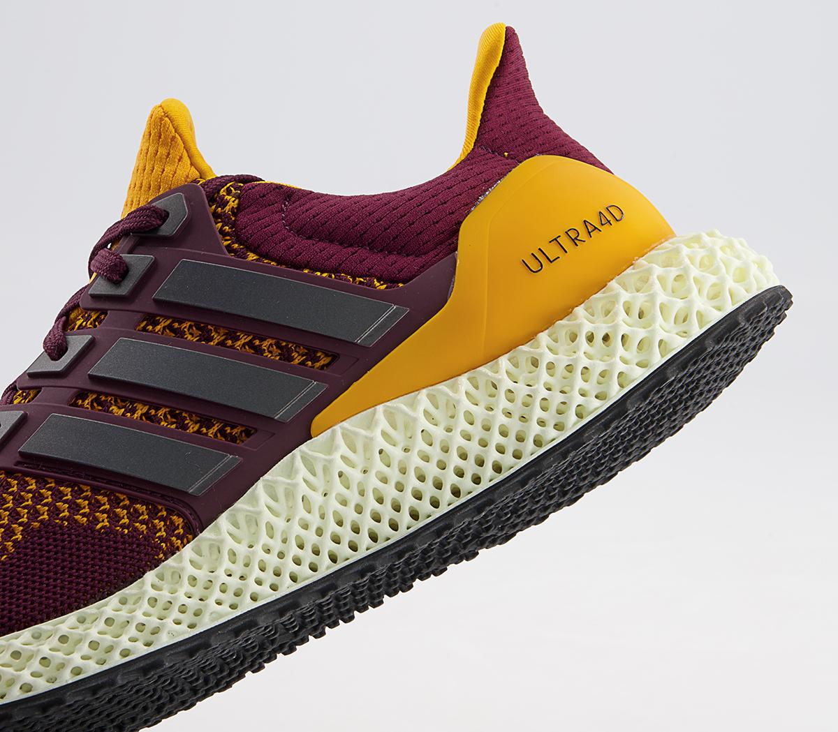 adidas Ultraboost Ultra4d Trainers adidas Ultraboost Ultra4d Trainers Maroon
