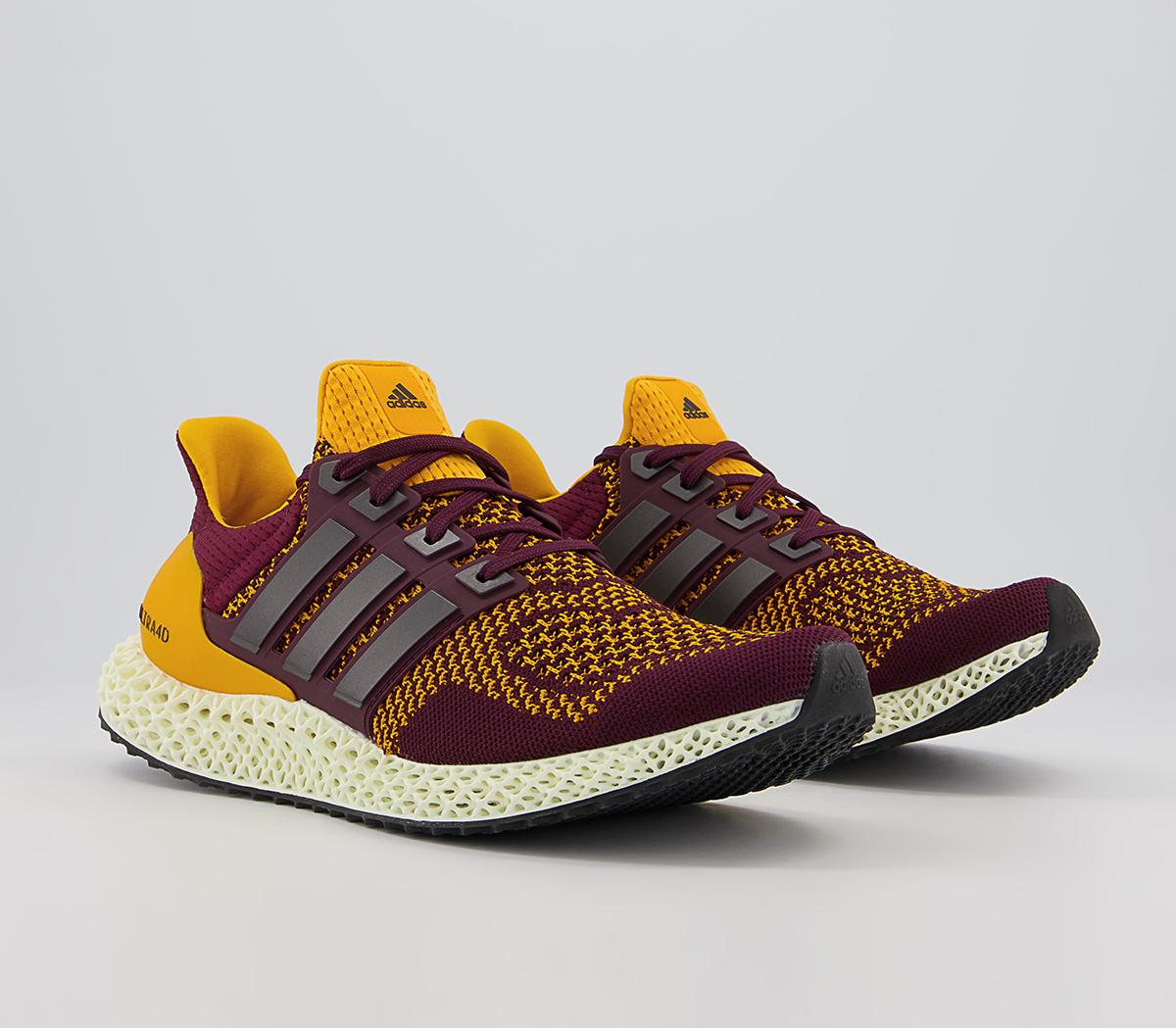 adidas Ultraboost Ultra4d Trainers adidas Ultraboost Ultra4d Trainers Maroon