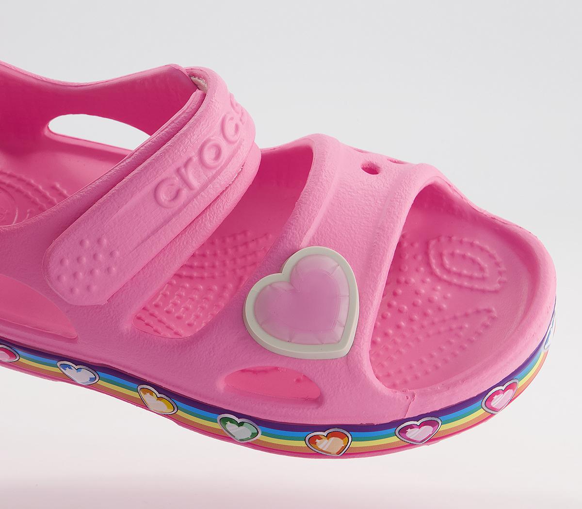 Crocs Crocs Funlab Kids Sandals Crocs Crocs Funlab Kids Sandals Pink Lemonade Rainbow Heart