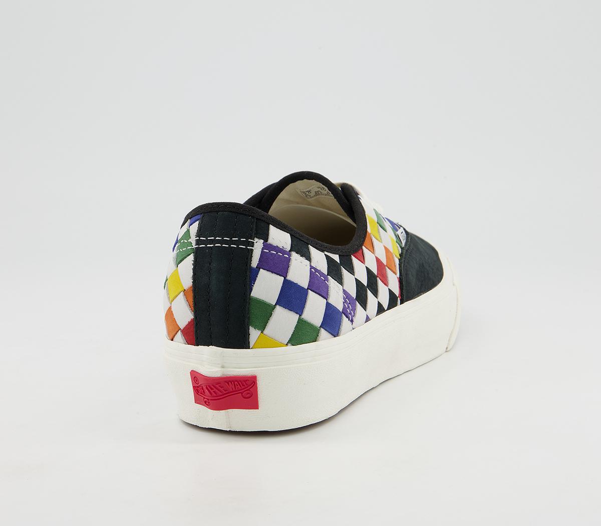 Vans Vault Authentic Vlt Lx Trainers Vans Vault Authentic Vlt Lx Trainers Pride Woven Rainbow