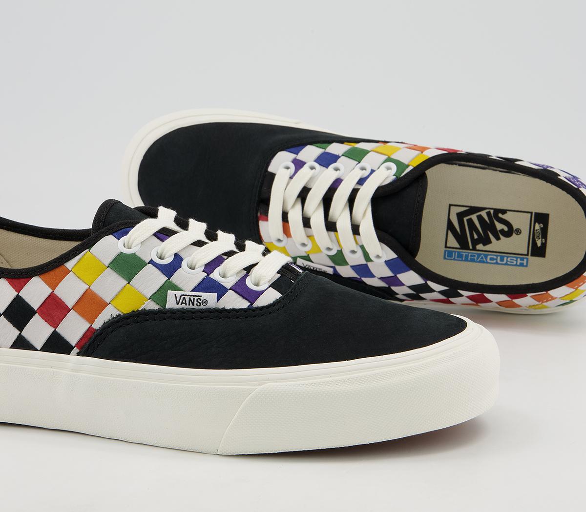 Vans Vault Authentic Vlt Lx Trainers Vans Vault Authentic Vlt Lx Trainers Pride Woven Rainbow