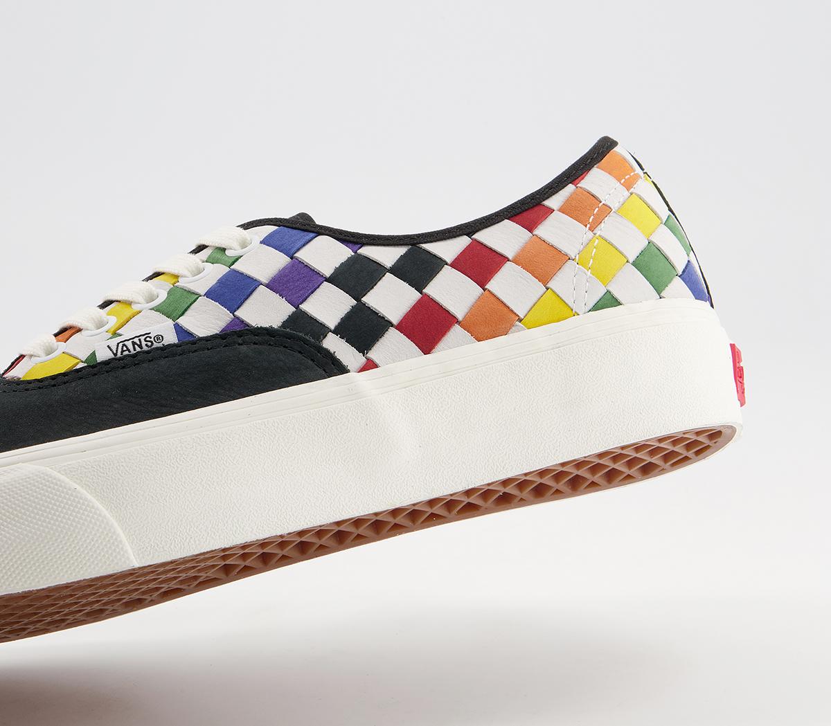 Vans Vault Authentic Vlt Lx Trainers Vans Vault Authentic Vlt Lx Trainers Pride Woven Rainbow
