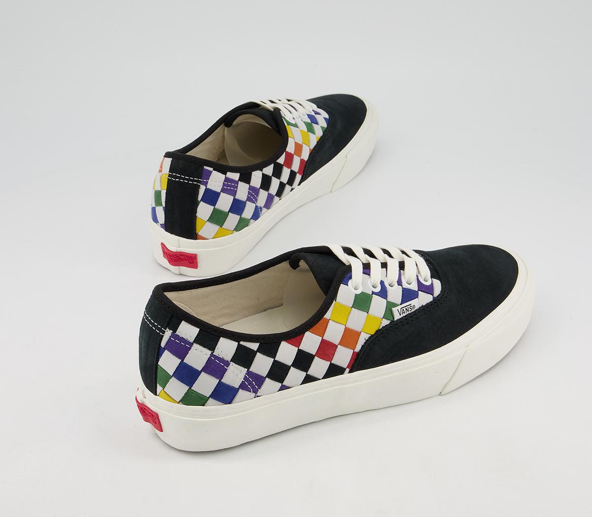 Vans Vault Authentic Vlt Lx Trainers Vans Vault Authentic Vlt Lx Trainers Pride Woven Rainbow