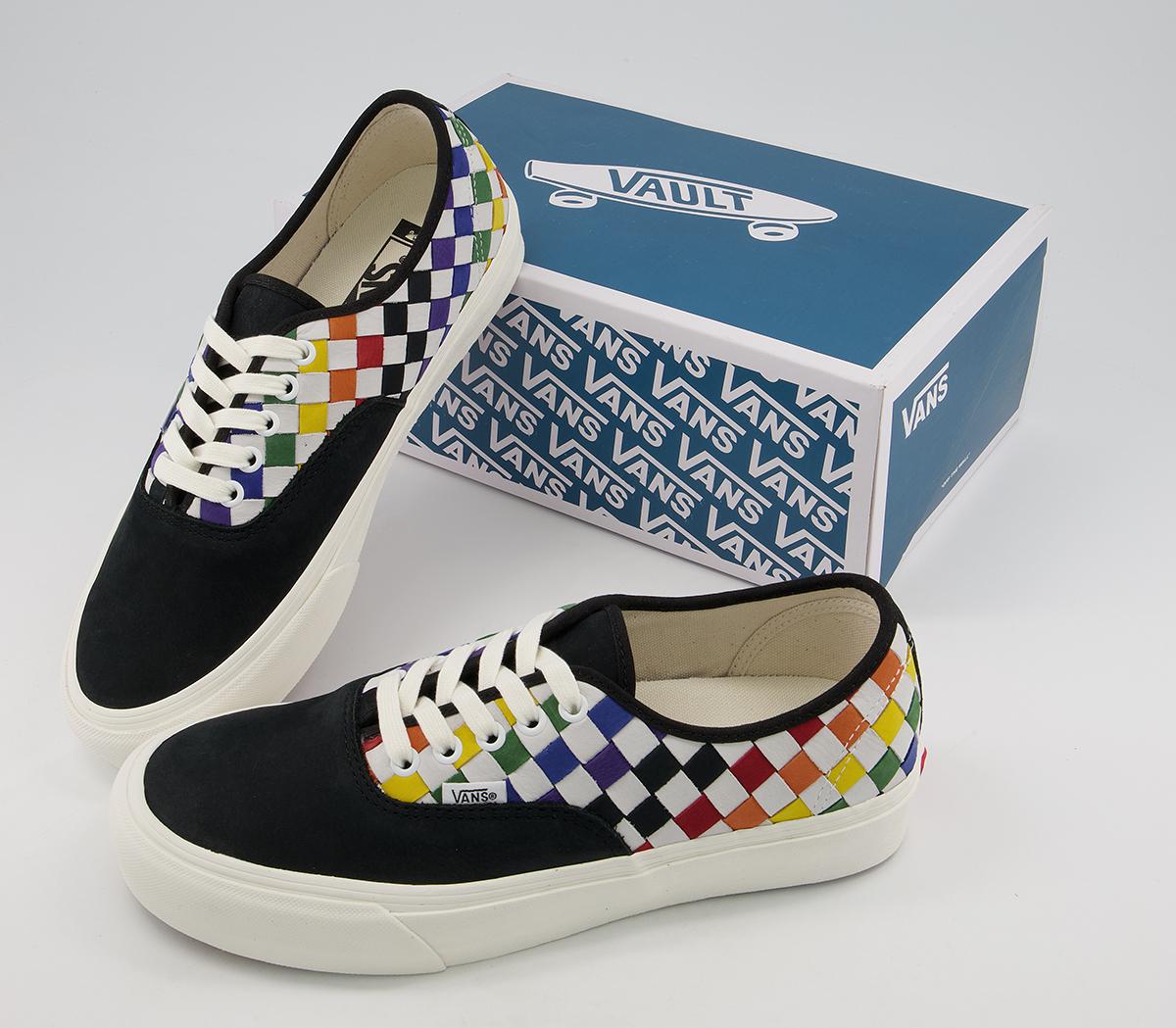 Vans Vault Authentic Vlt Lx Trainers Vans Vault Authentic Vlt Lx Trainers Pride Woven Rainbow