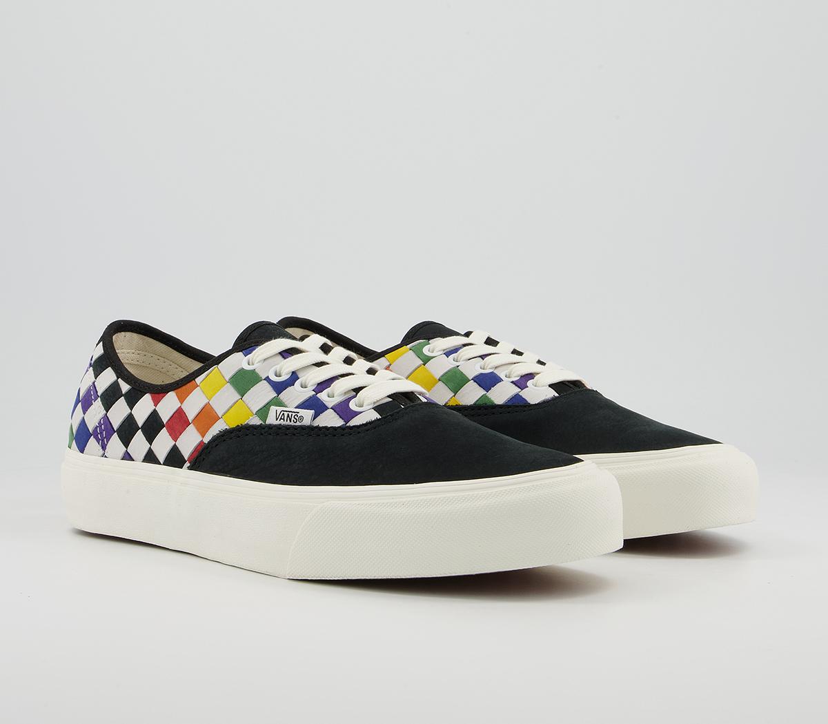 Vans Vault Authentic Vlt Lx Trainers Vans Vault Authentic Vlt Lx Trainers Pride Woven Rainbow