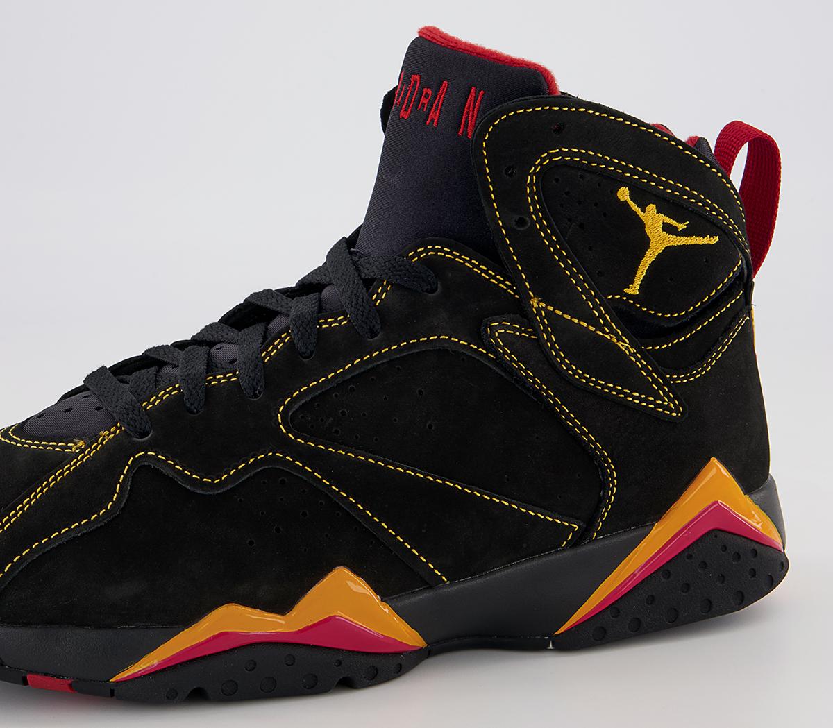 JordanJordan 7 TrainersBlack Citrus Varsity Red