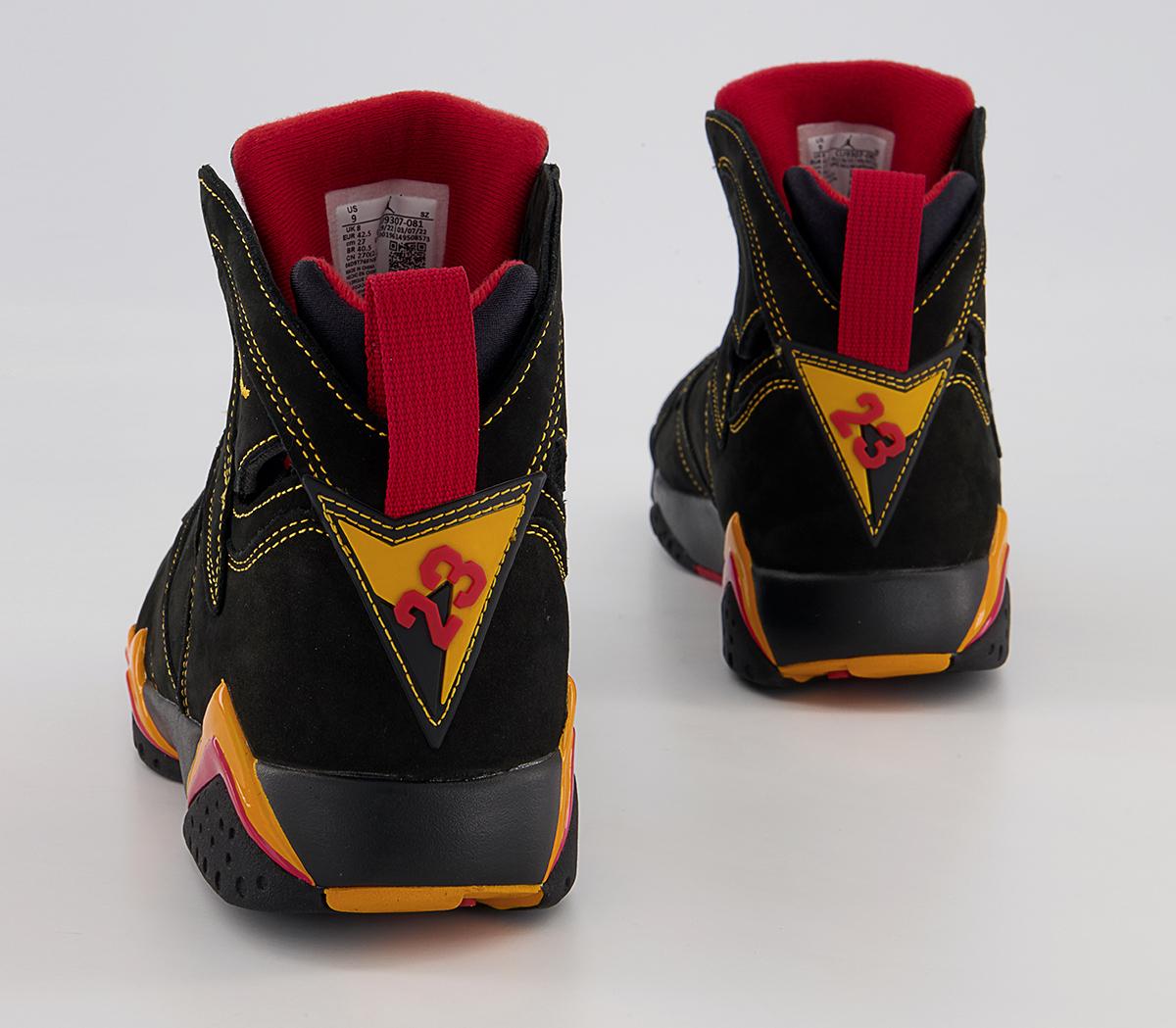 JordanJordan 7 TrainersBlack Citrus Varsity Red