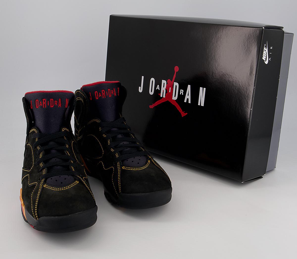 JordanJordan 7 TrainersBlack Citrus Varsity Red