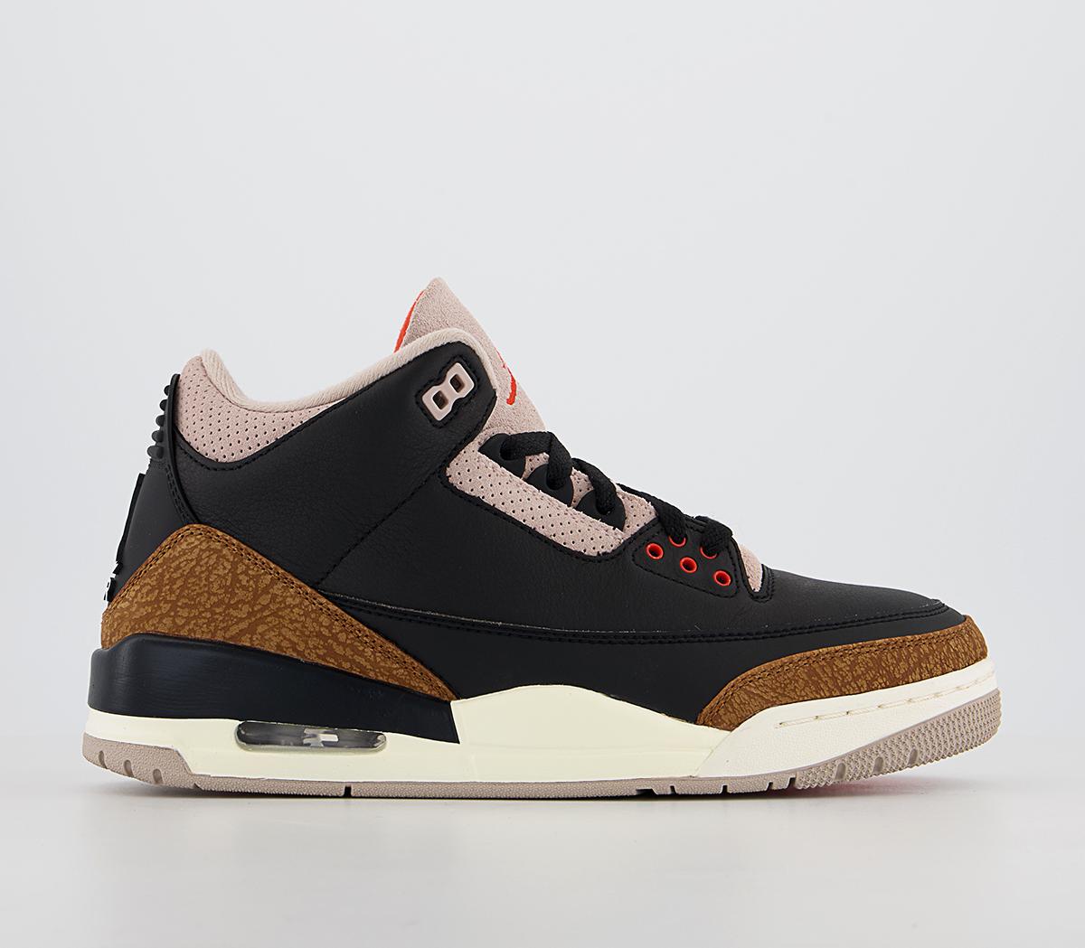 Jordan 3 orange top and black